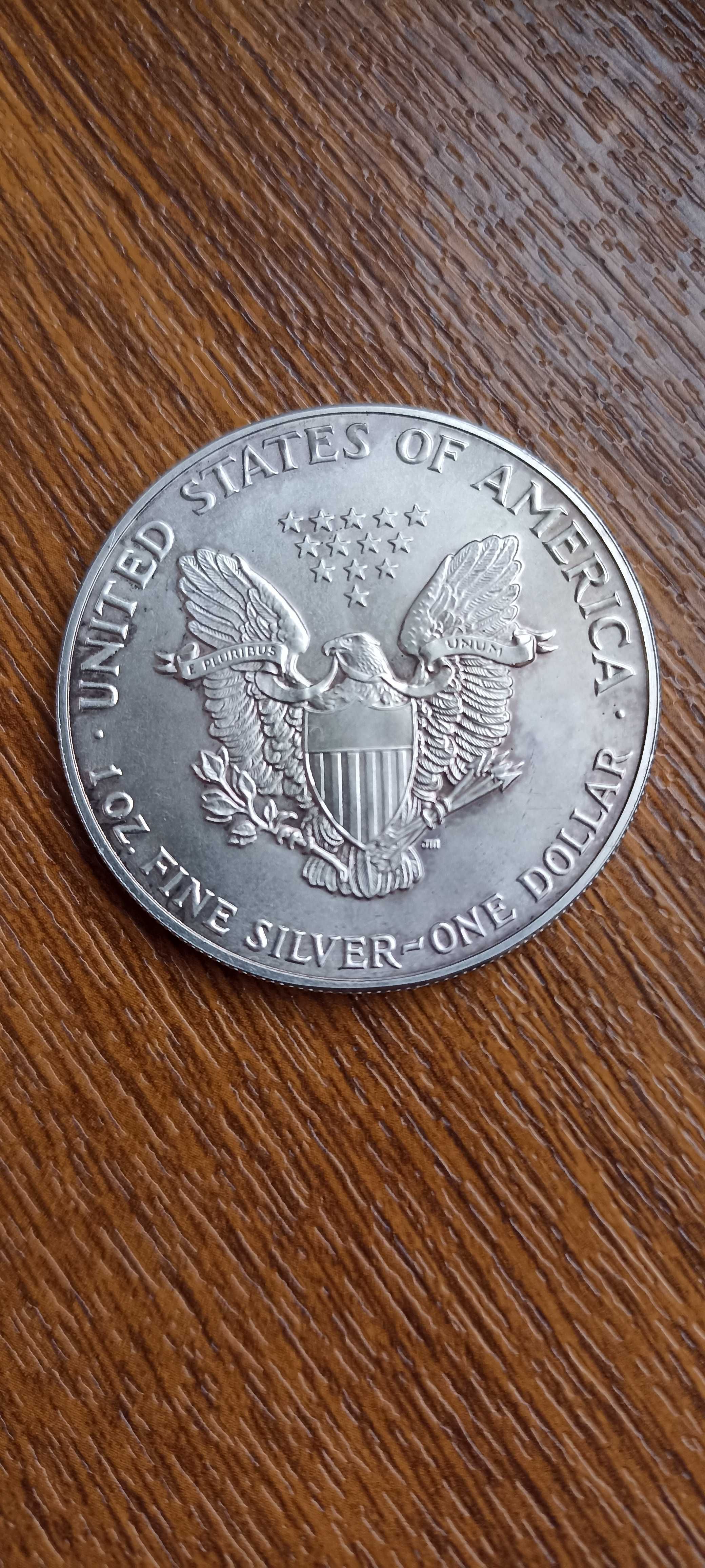 1 доллар серебро 31 грамм