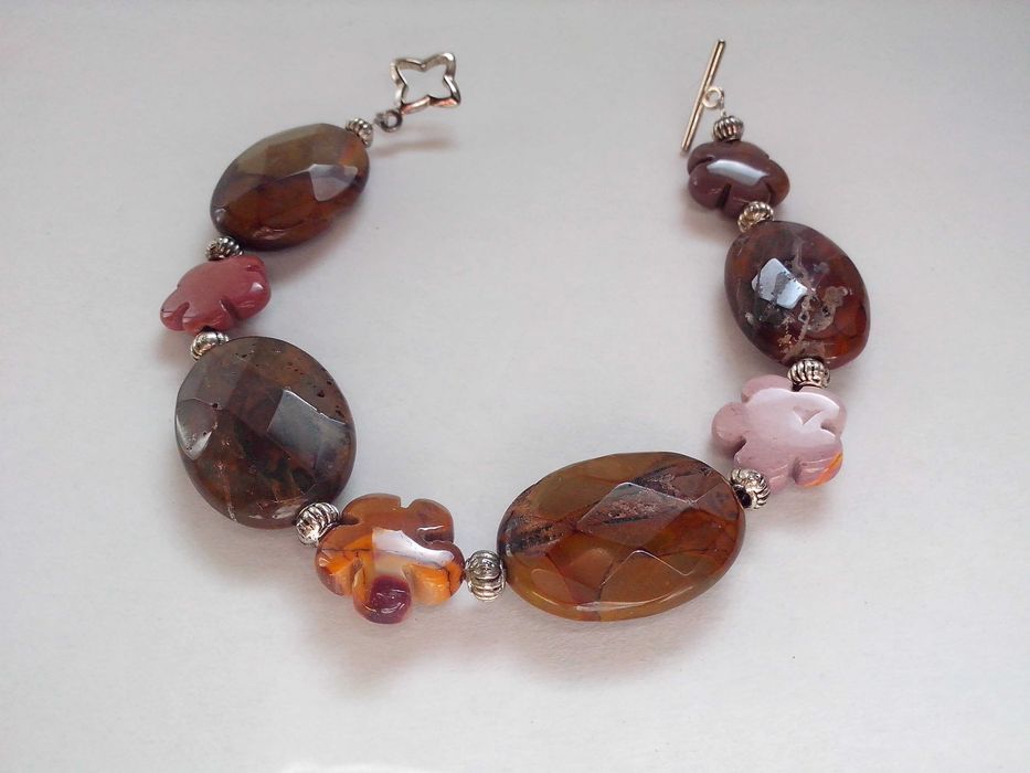 bratara chic pietre naturale,jasper mookait