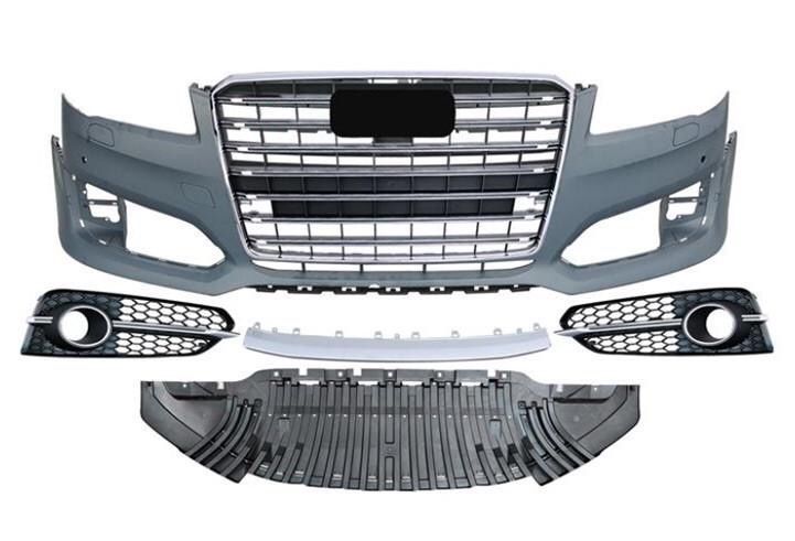 Предна броня Ауди С8 решетка Audi S8 4H matrix маска Д4 4.2 ротор
