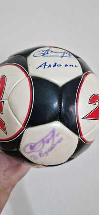 Футбольный мяч с автографами, сувенирный