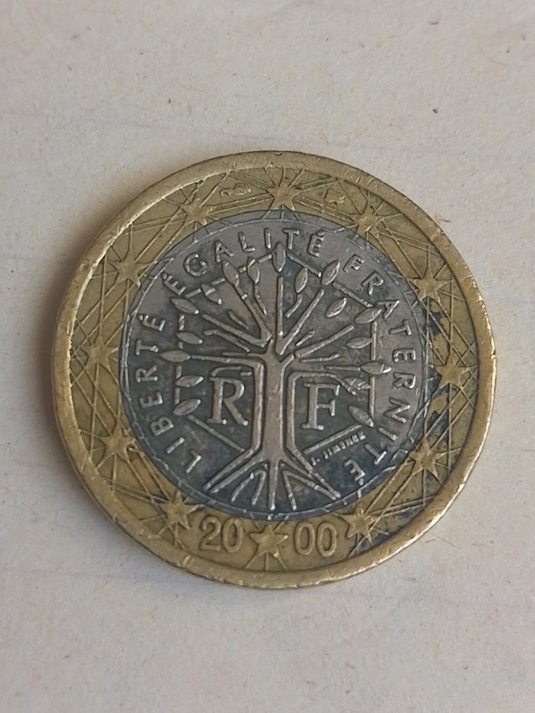 1  euro.  Франция -2000г.