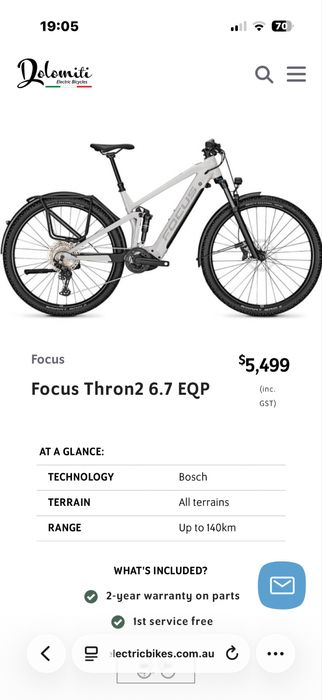 Bicicleta electrica FOCUS Throne 2