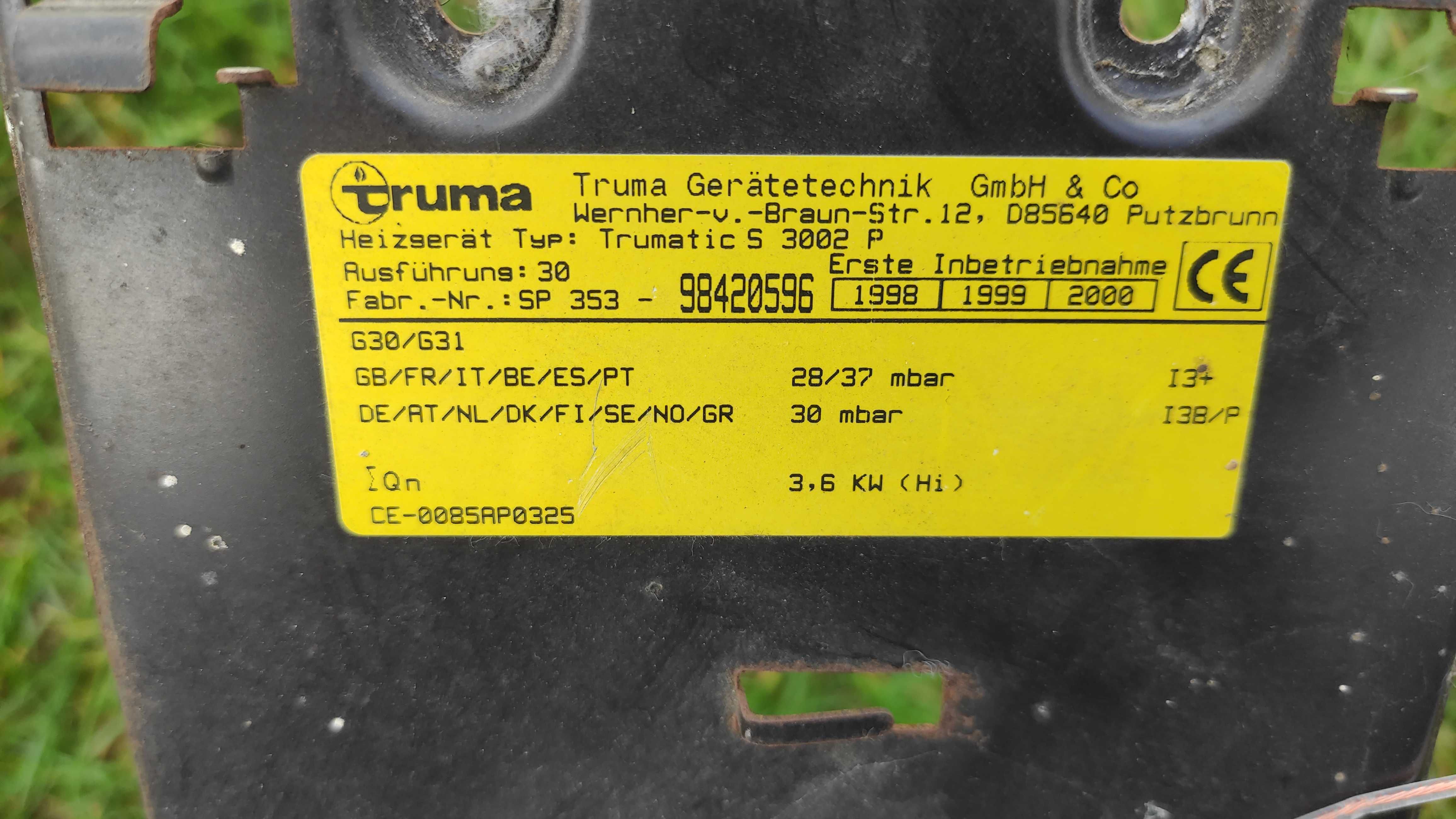 Soba Truma, model Trumatic 3002