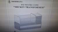 Pat pentru copii Mickey Transformer - Patut bebelus