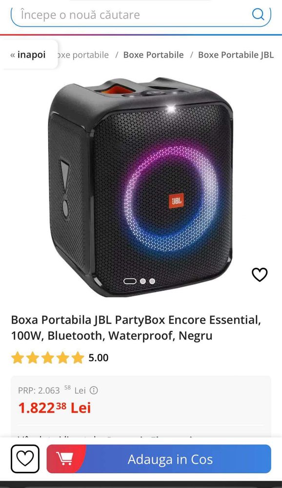 Boxa portabila JBL partybox encore essential