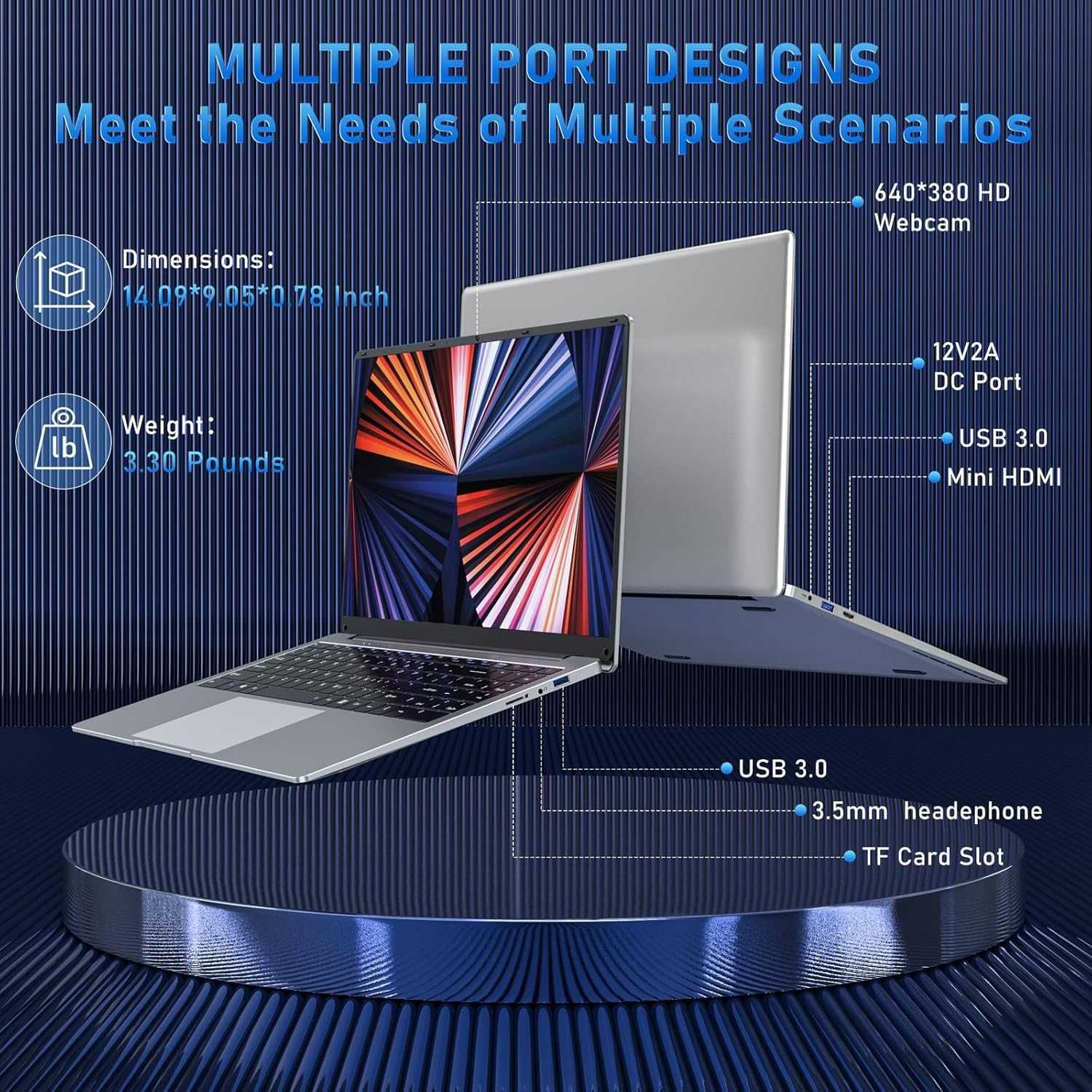 OFERTA Laptop VenBook 15.6'' 256gb sdd,8gb ram, windows 11 pro,sigilat