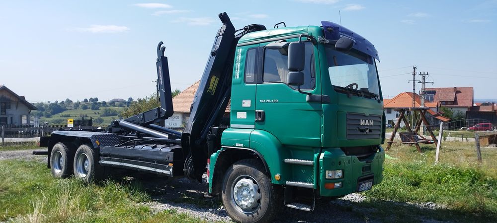 Vand schimb camion MAN TGA, abroll, macara, 6*4