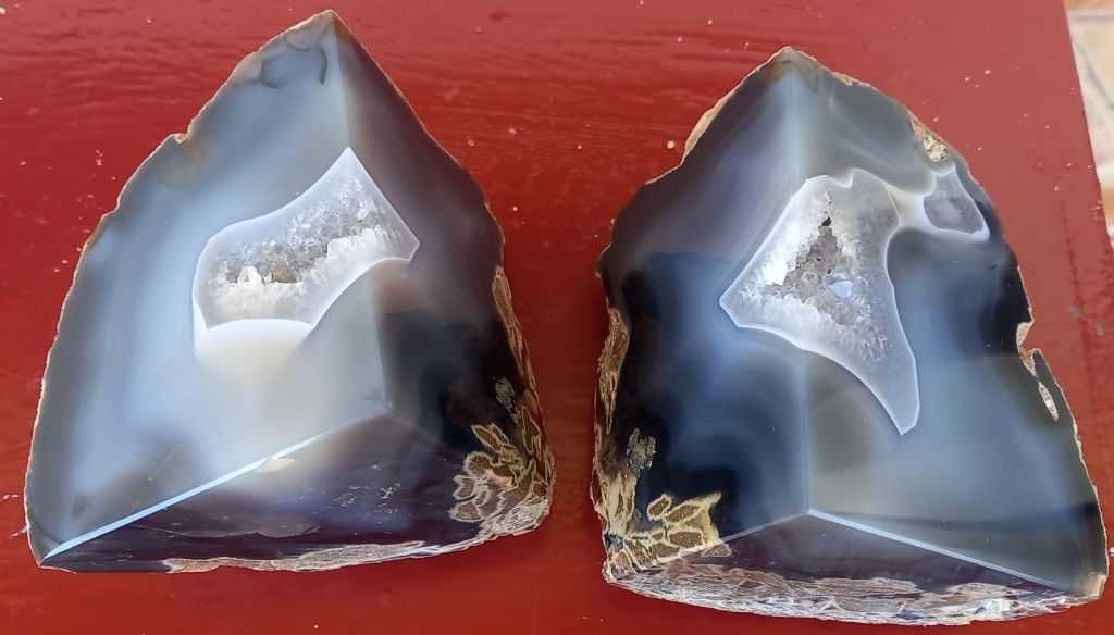 Pereche geode Agat