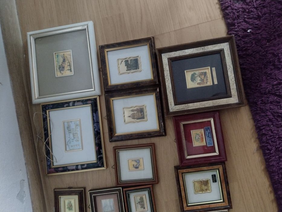 tablouri pe foita de aur si argint peisaje italia