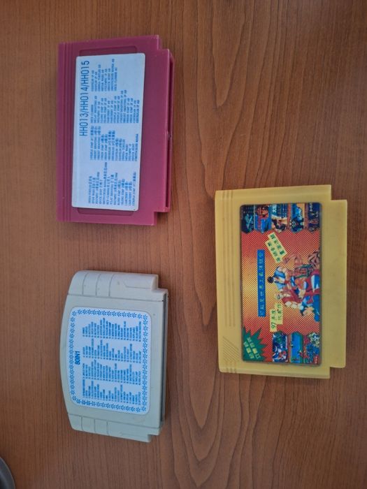 5 cartușe jocuri Famiclone / NES 8-bit – Golden Card Top Gun 2 & Super