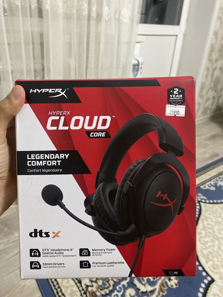 Hyper x cloud core 7.1 черный