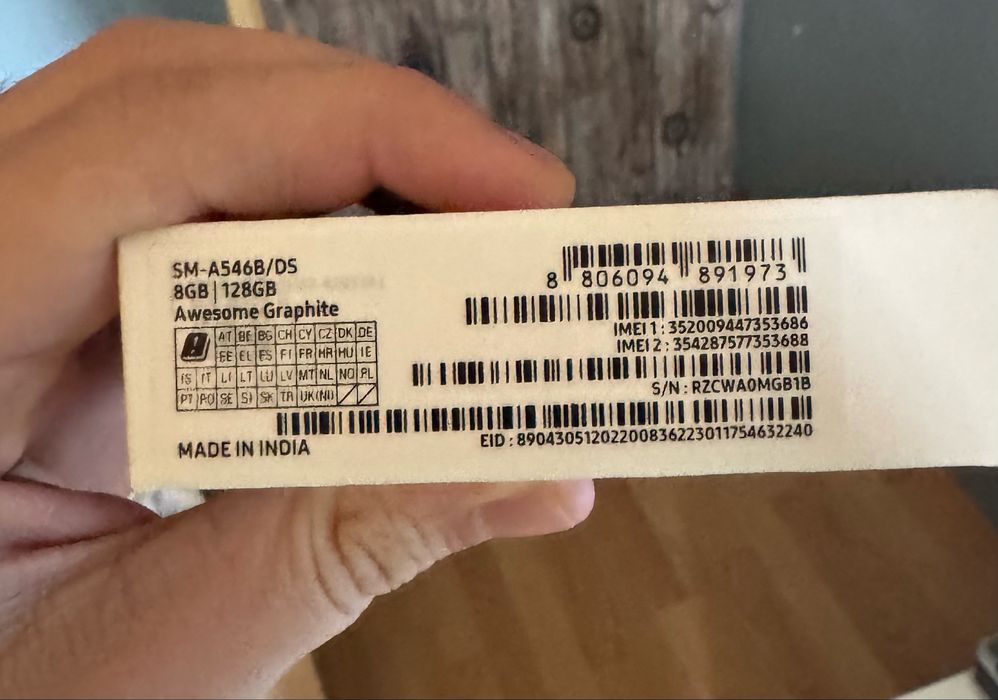 Samsung Galaxy A54 5G 128 GB/8 GB RAM + подарък калъф и протектор