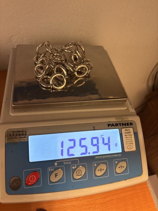 Bratara si lant set argint