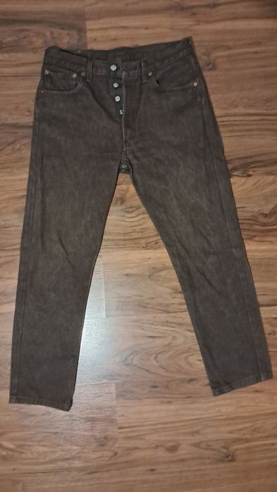 Levi’s 501 – Рядък washed кафяв цвят - оригинални, W33 L36 – Отлично с