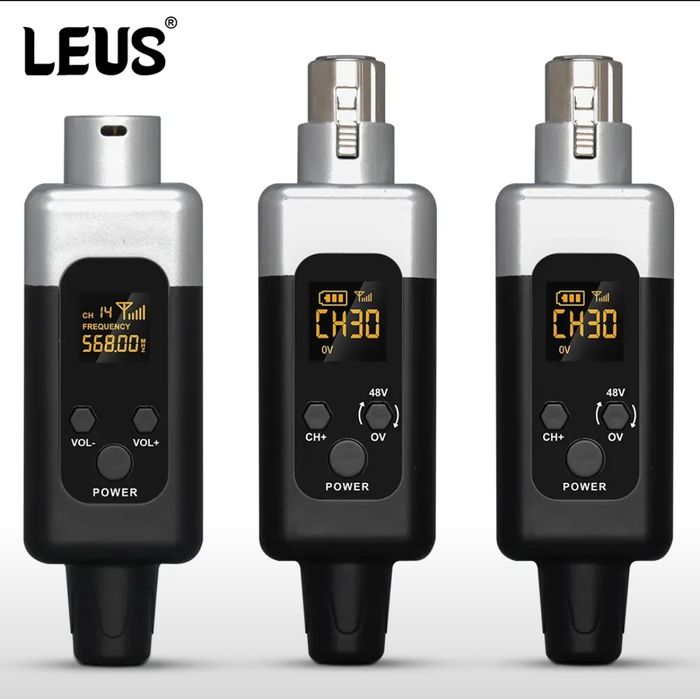 UHF XLR передатчик и приемник для динамического микрофона