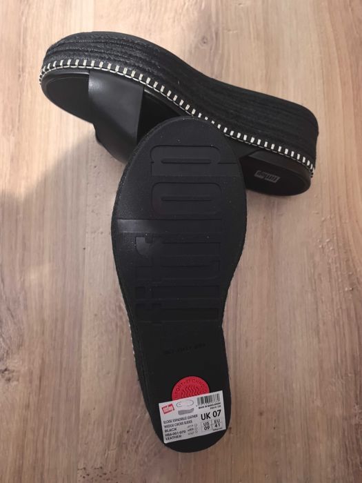 FitFlop Дамски кожени чехли Eloise Espadrille