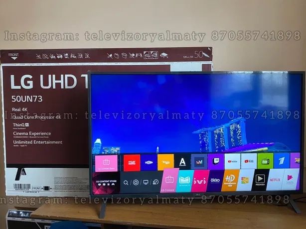 Продам телевизор LG UN73 50'' 4K Smart UHD TV