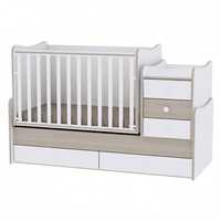 Lorelli Baby transform bed MAXI PLUS 70/160 White/Amber