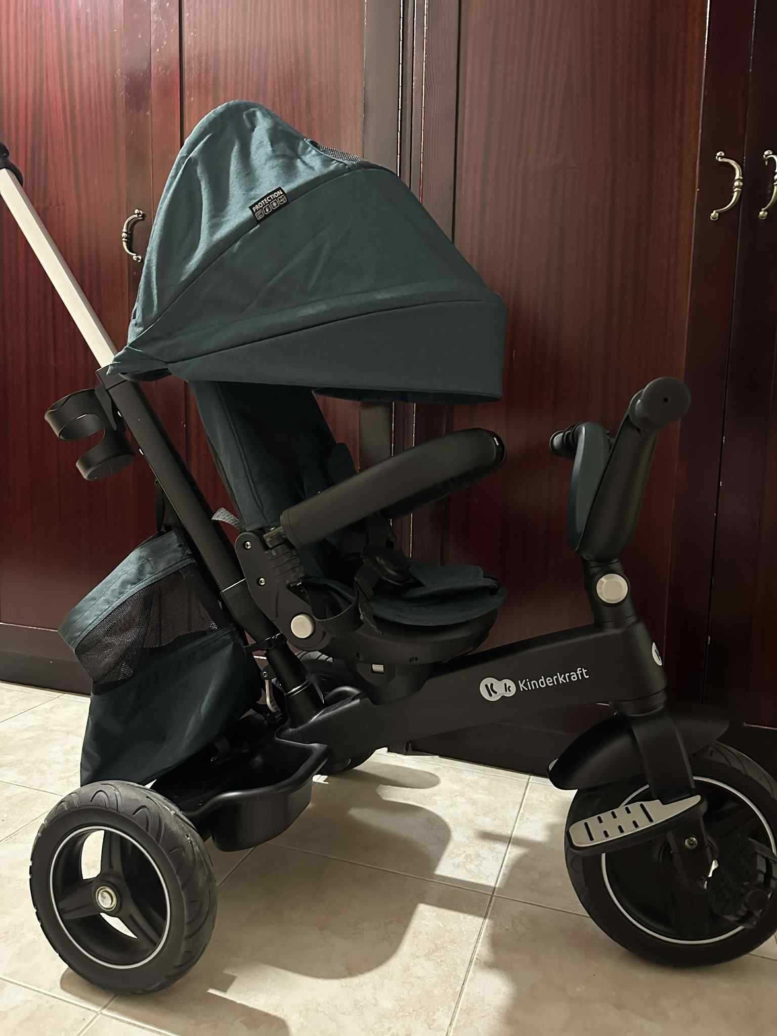 Триколка KinderKraft EASYTWIST, цвят зелен