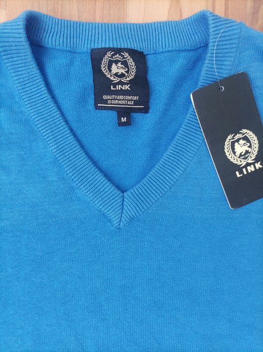 Нов 100%памук мъжки пуловер L/XL