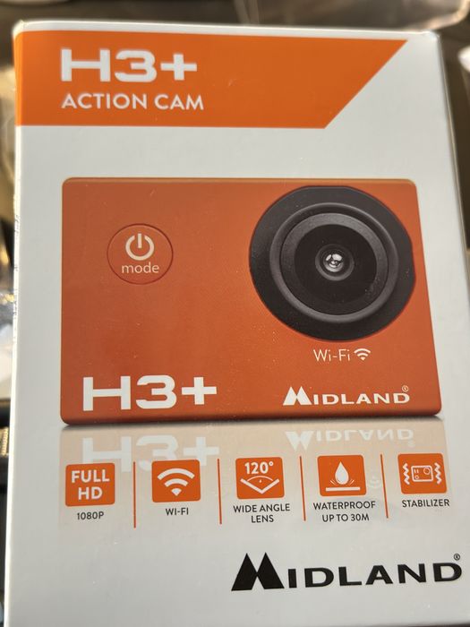Midland camera actiune H3+  Full HD Wifi waterproof