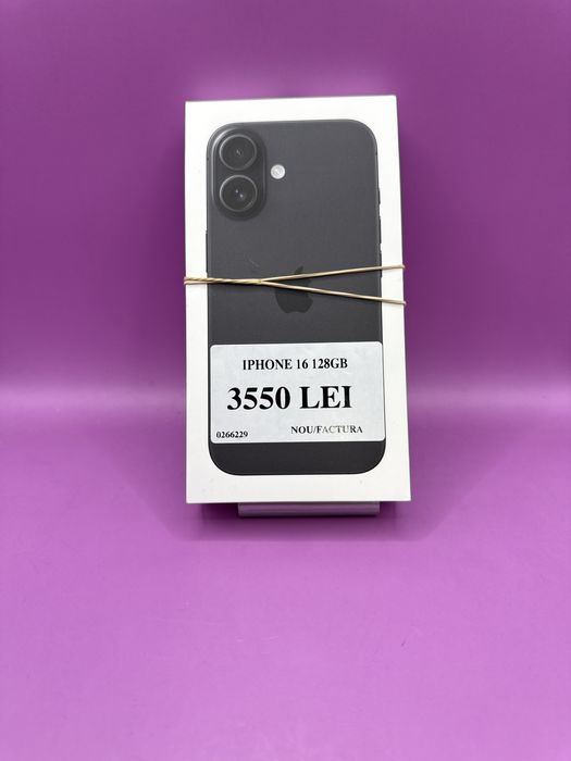 Iphone 16 128gb sigilat factura •Matei Amanet Crangasi•02662