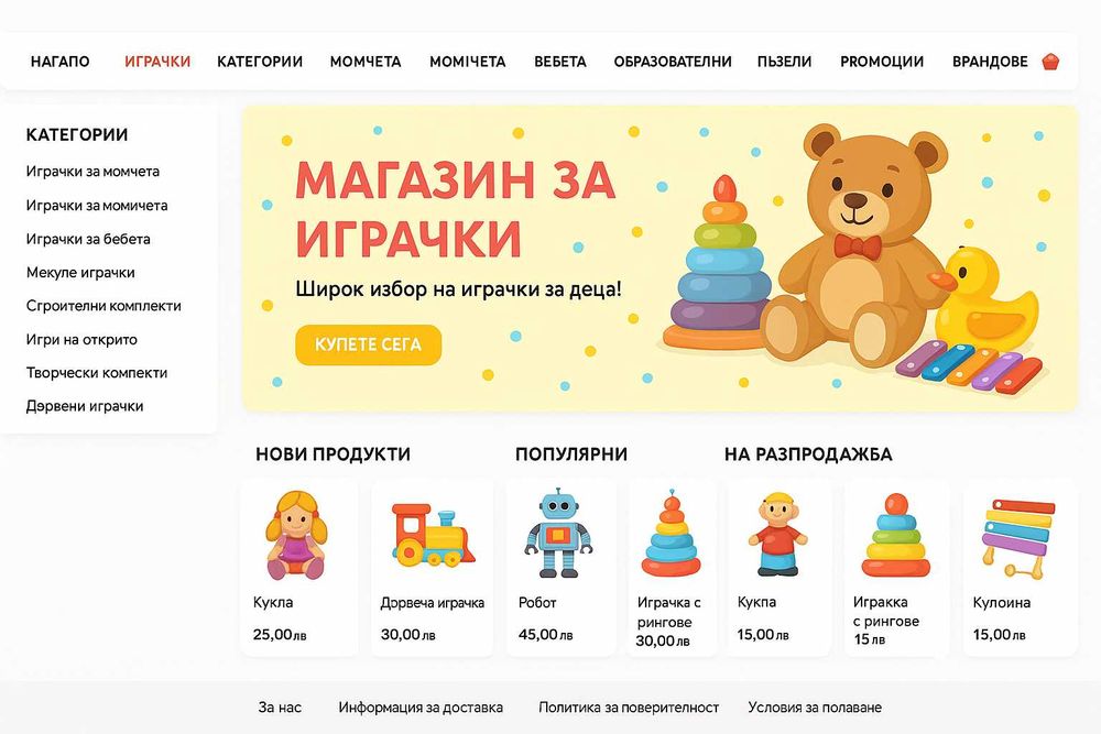 Изработка на евтин сайт и пълна поддръжка