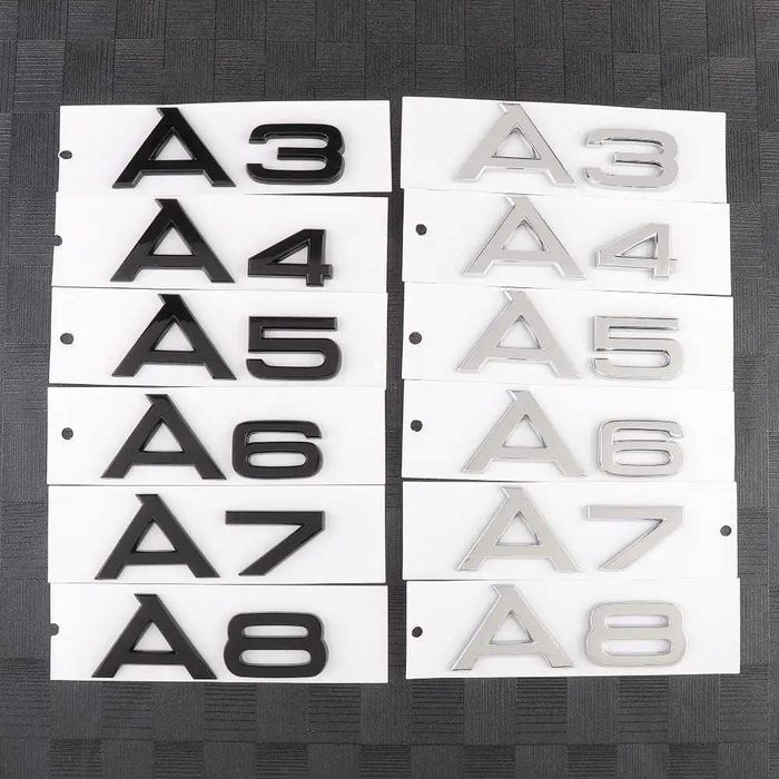Embleme Audi A3 A4 A5 A6 A7 A8 emblema sticker stema siga ornament