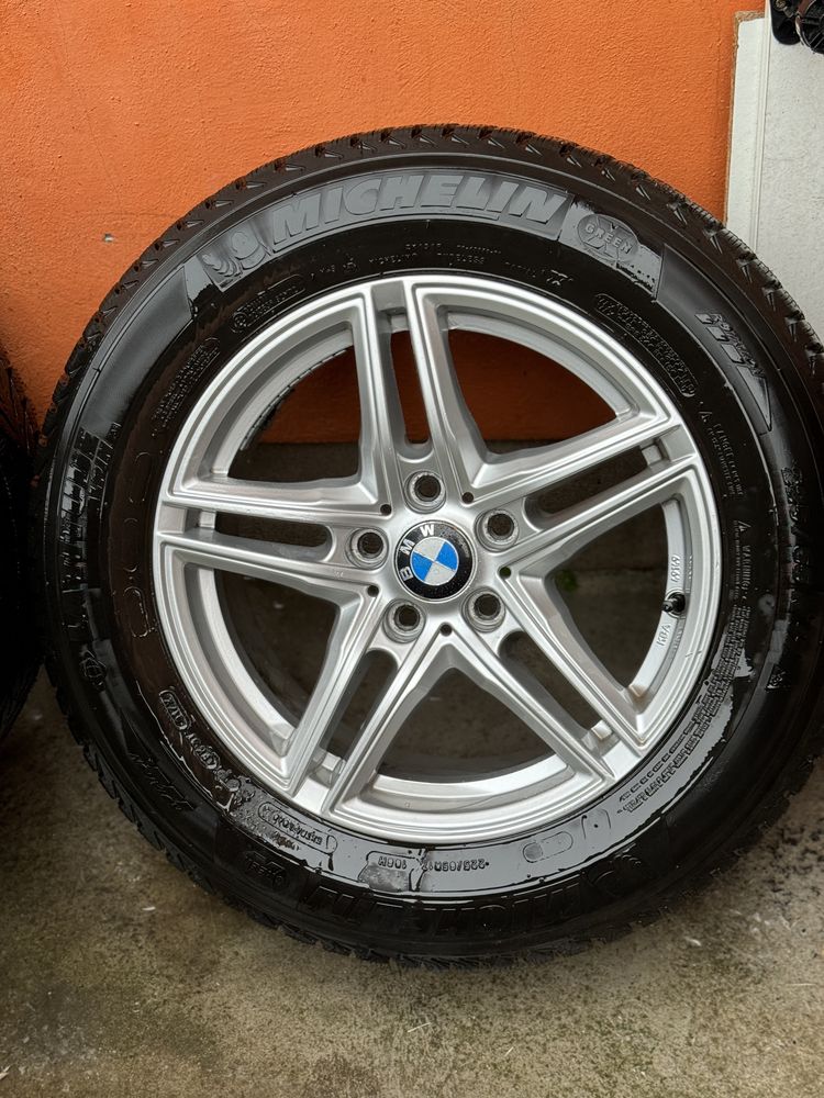 Jante BMW originale + anvelope Michelin impecabile cu profil bun