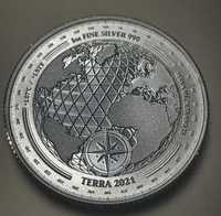 Инвестиционно сребро монета 1 OZ Унция  Tokelau Terra 2021