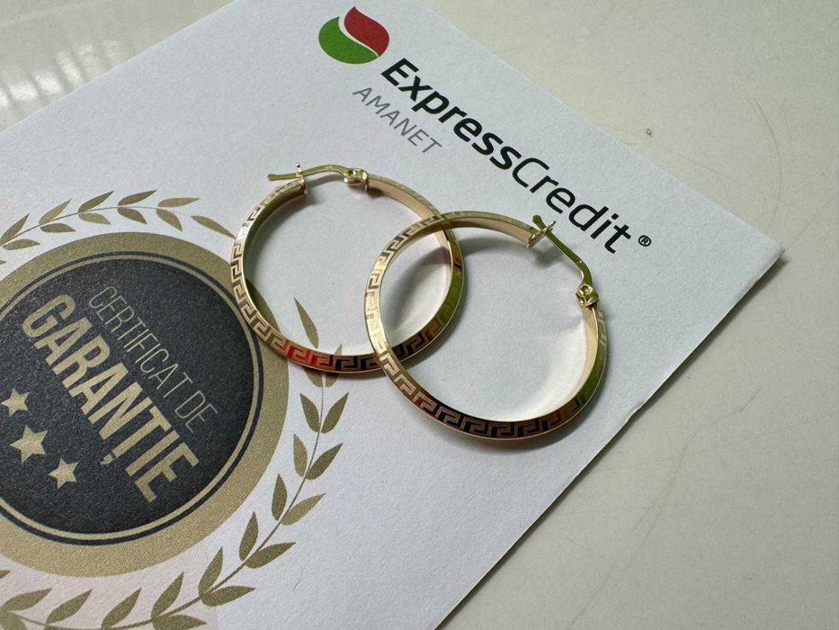 Cercei aur 14K 2.75g (B.59230 Tatarasi) Garantie 2 ani 1100lei