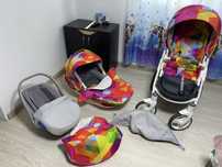Carucior copii 3 in 1 Bexa Cube Rainbow