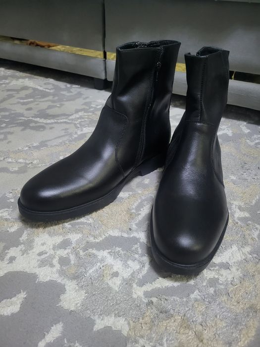 Сапоги новые мужские, натуральная кожа и мех. Размер 44.