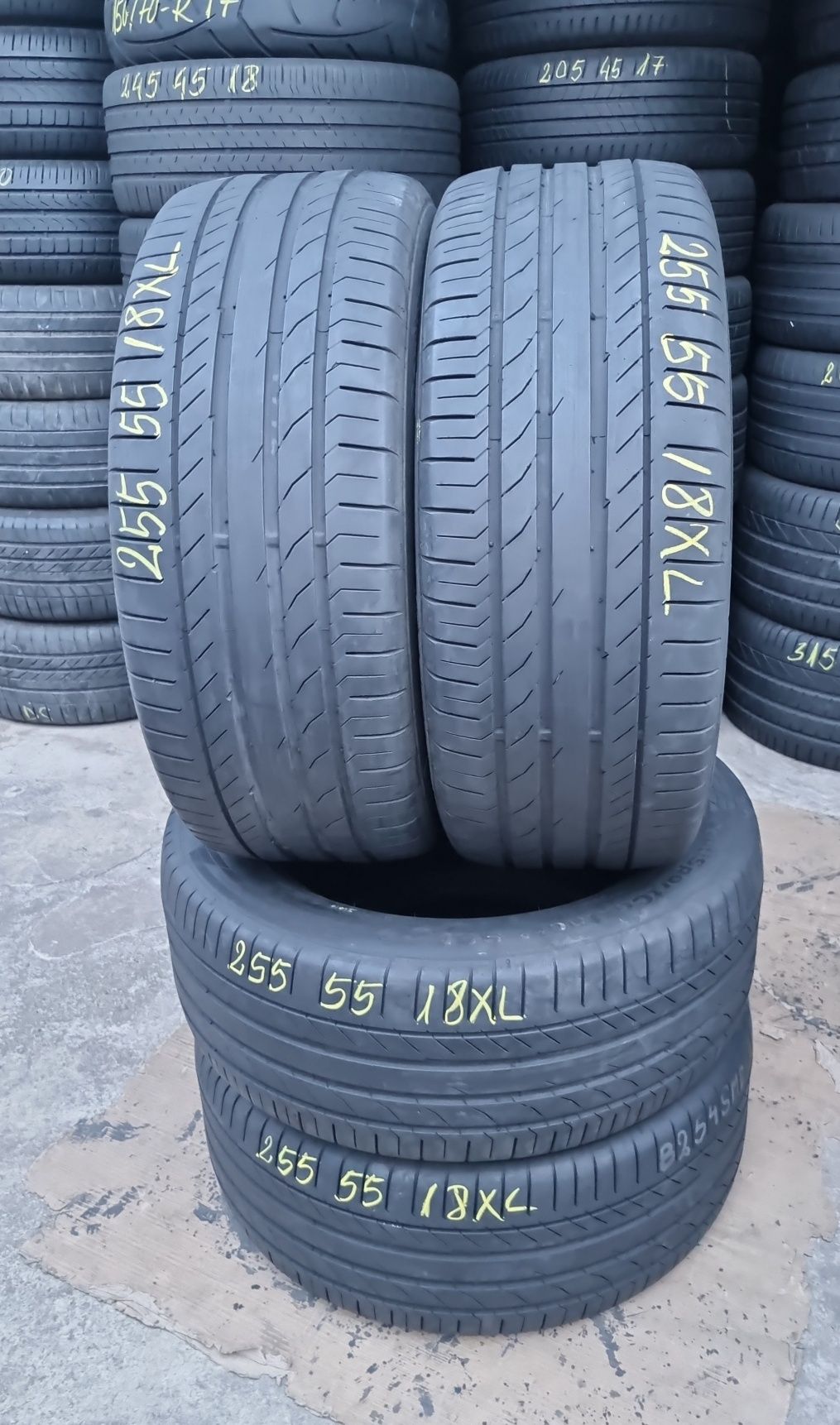4 Anvelope Vară Continental 255 55 R18XL RUN-FLAT Stare Impecabilă.