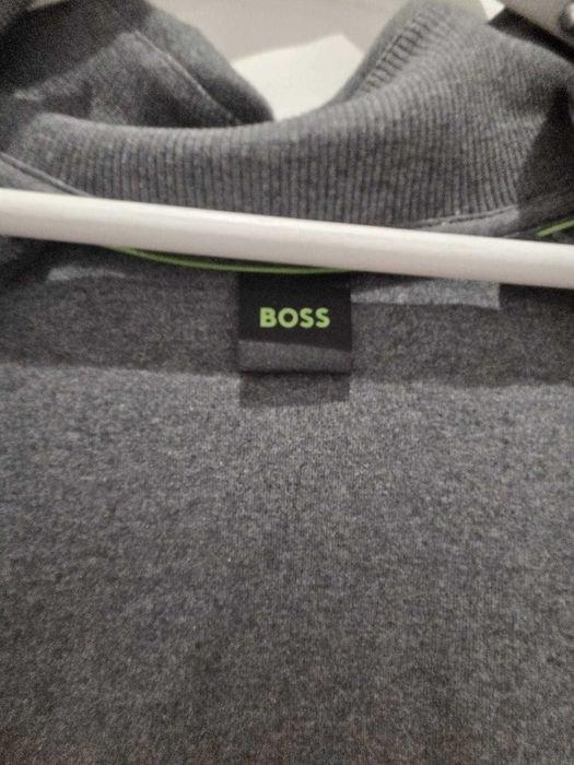 Trening BOSS gri – jachetă cu fermoar + pantaloni