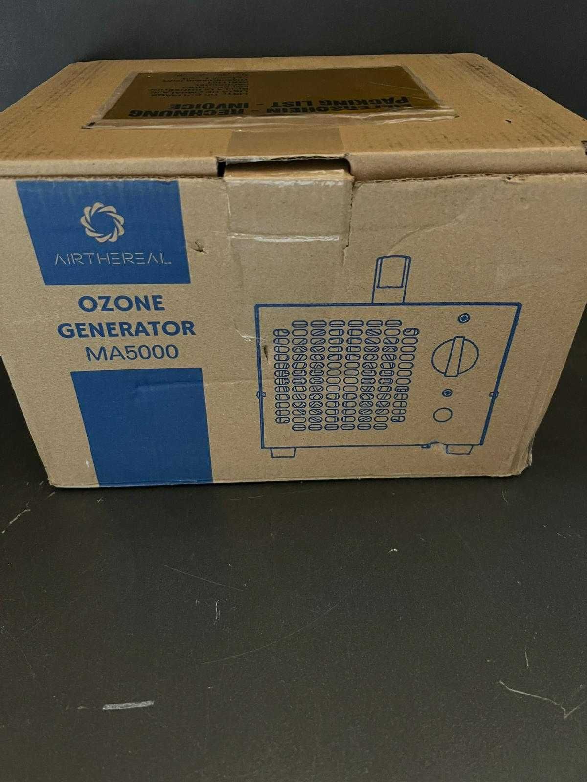 Generator de ozon, Airthereal, Metal, 5000 mg/h, 50 W, Albastru/Negru