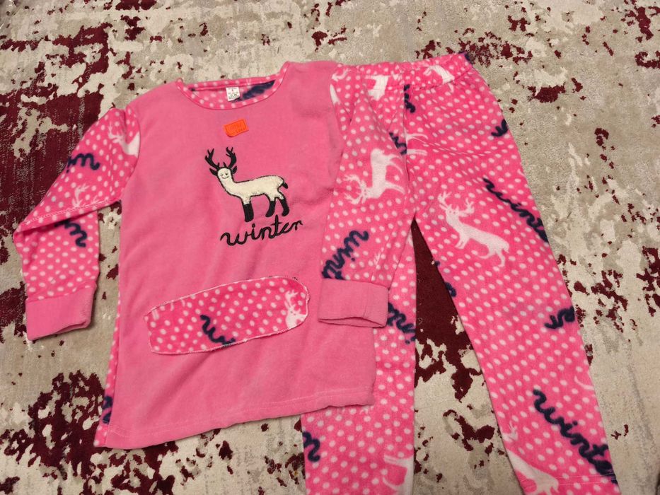 Pijama polar fete/ fetițe 3 piese reducere