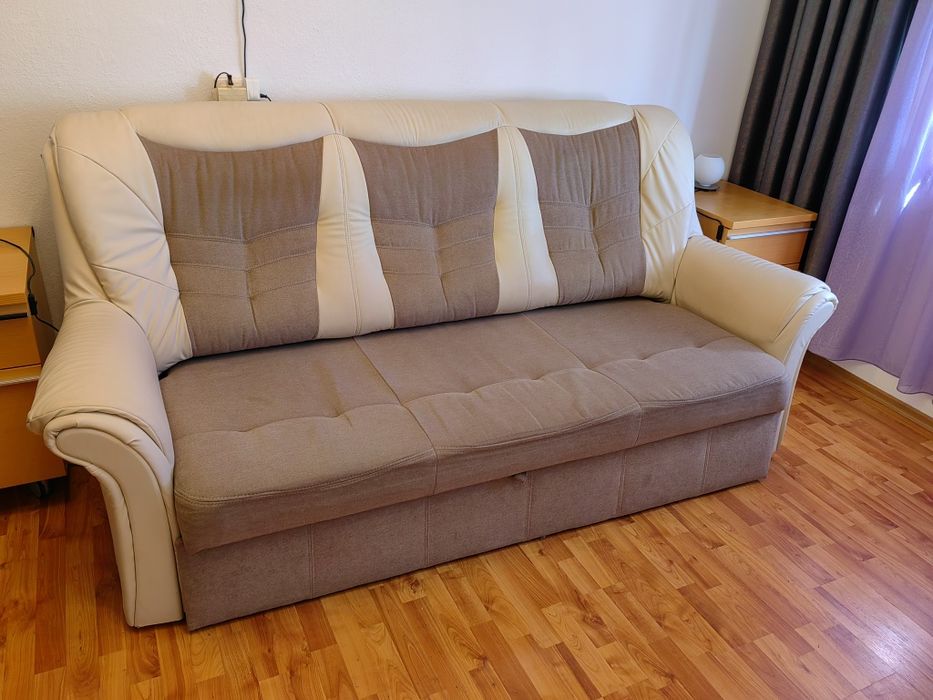 vand canapea sin piele cu stofa facuta la comanda