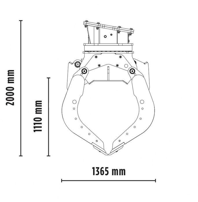 MB Crusher graifer de sortare G1500 S4, fabricat in Italia