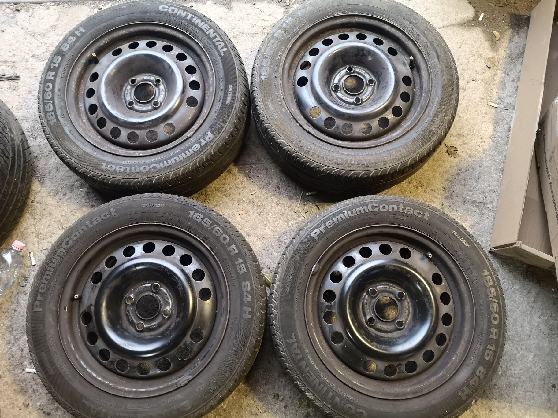 Set 4 jante tabla oțel 4x100 R15 15" 6j et43 Opel GM import Germania