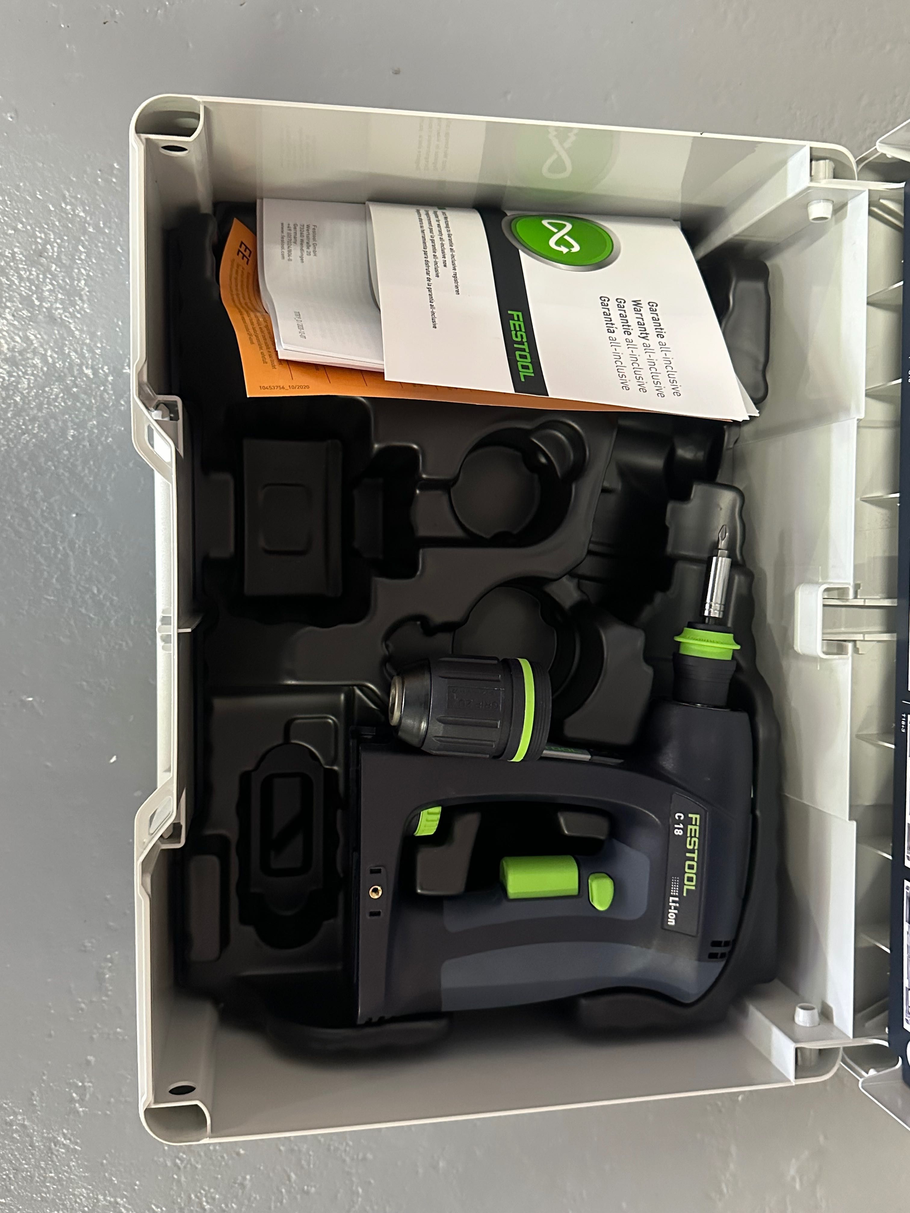 Festool c18 винтоверт