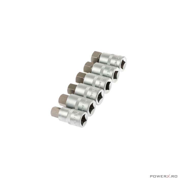 Trusa de biti, hexagon, 12 elemente 1/2 ", H 5, 6, 7, 8, 10, 12, 14,