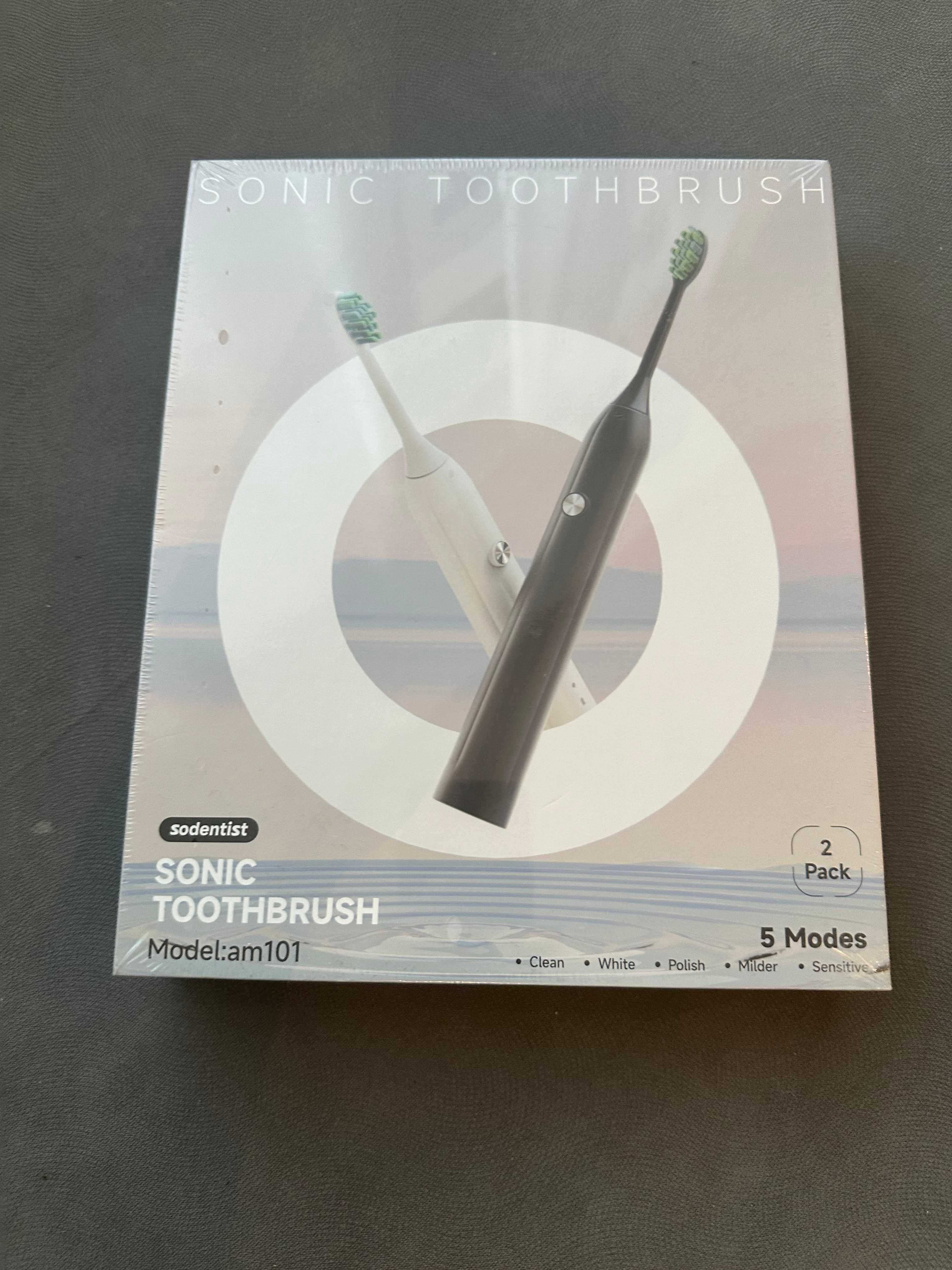 Sodentist Sonic,2Pack, 5 Modes Black&White-Електрическа четка за зъби