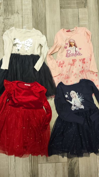 Сет 4 рокли zara,h&m,sinsay,peko 110/116