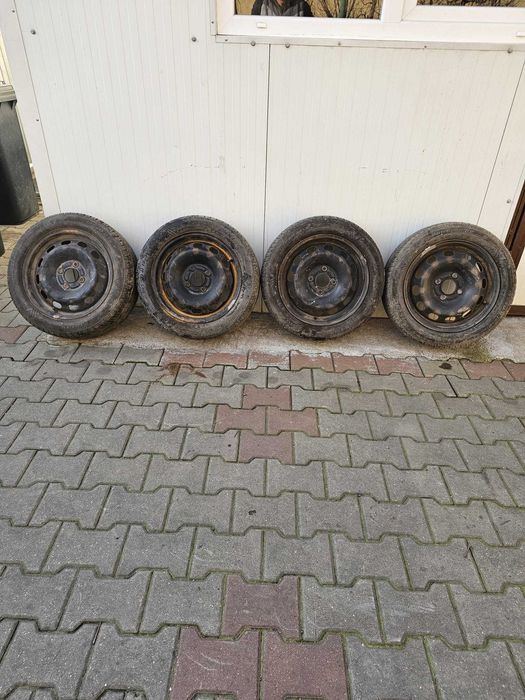 Jante Roti R15 Tabla + Anvelope Vara 4x100 OPEL / Dacia Logan/Renault