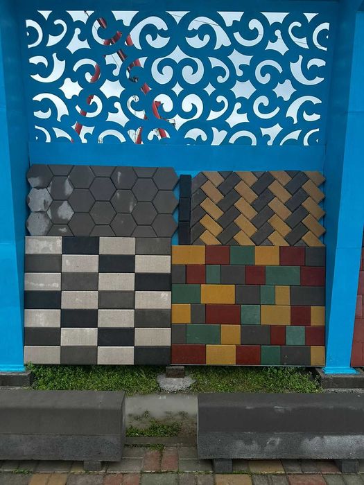 Поребрик, бордюр, газоблок, тротуарная плитка, брусчатка