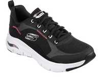 Skechers, Pantofi sport Arch Fit, Alb, Negru, 38