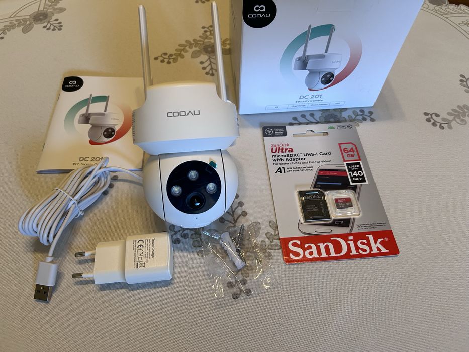 Cameră supraveghere COOAU DC201, 2K QHD, PTZ, IP66