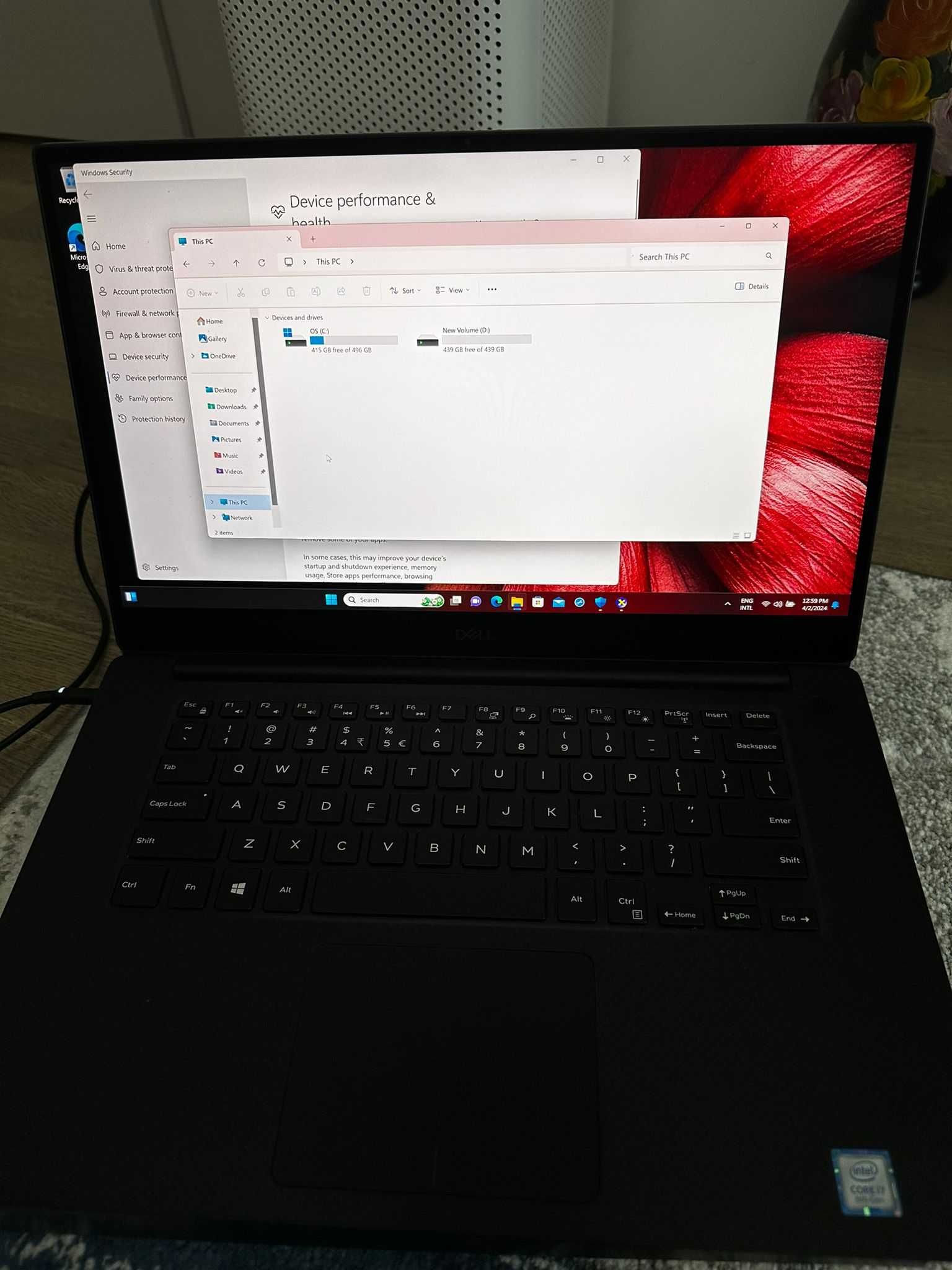 Laptop DELL XPS 15 7590,  i7-9750H, 32 GB RAM, 1 TB SSD, Touchscreen