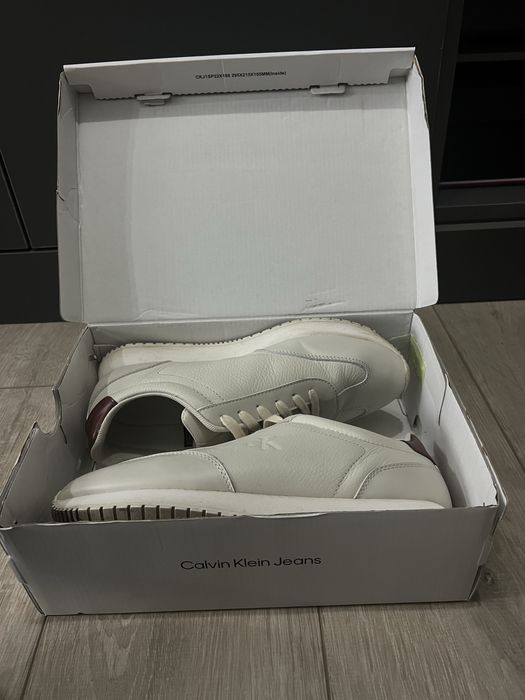 Кожени маратонки Calvin Klein